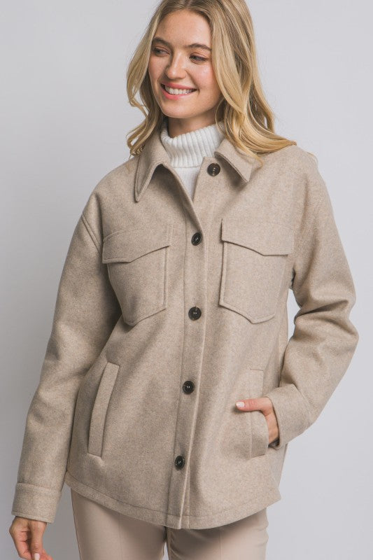 FLEECE SHACKET