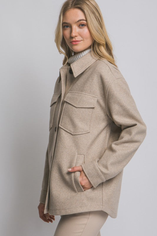 FLEECE SHACKET