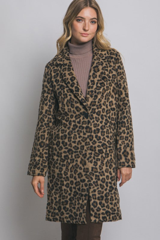 LEOPARD PRINT COAT