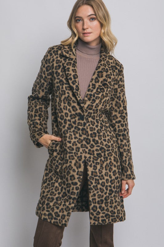 LEOPARD PRINT COAT