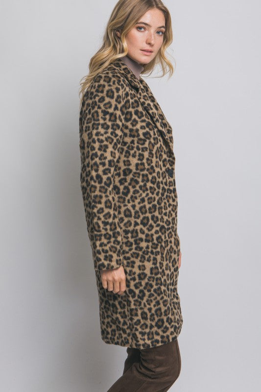 LEOPARD PRINT COAT