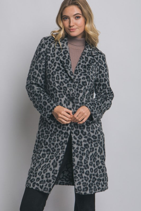 LEOPARD PRINT COAT