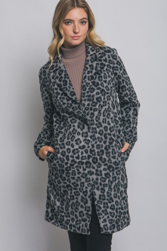 LEOPARD PRINT COAT