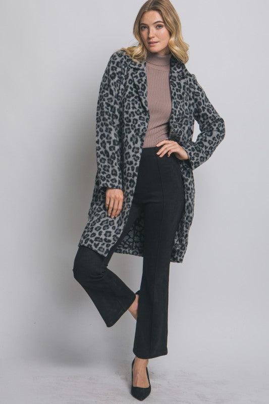 LEOPARD PRINT COAT