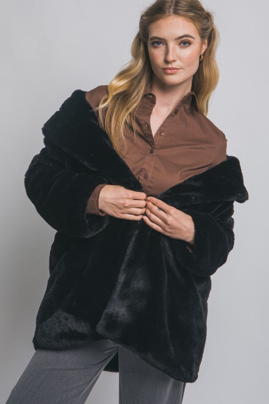 FAUX FUR COAT