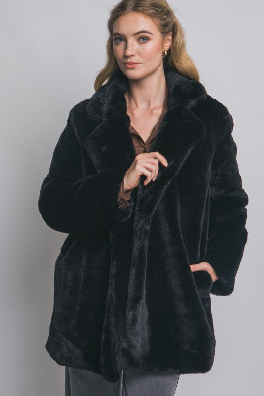 FAUX FUR COAT