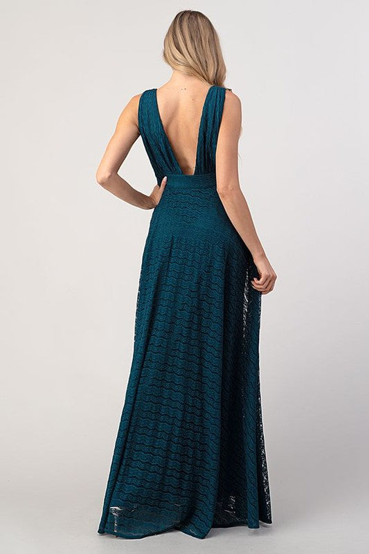 DEEP V MAXI DRESS