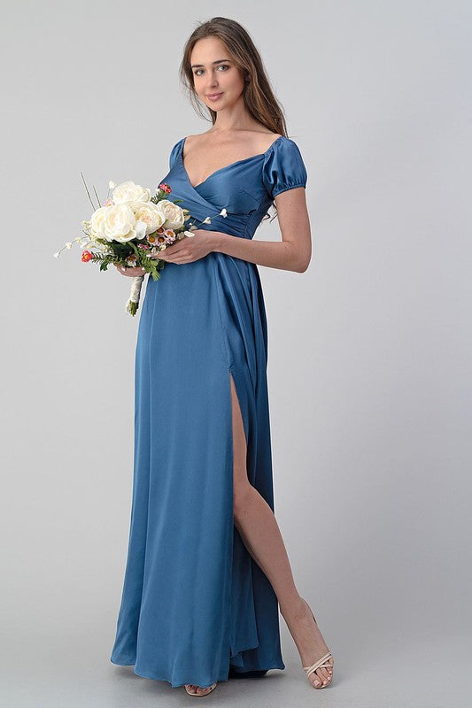 FIT AND FLARE MAXI DRESS