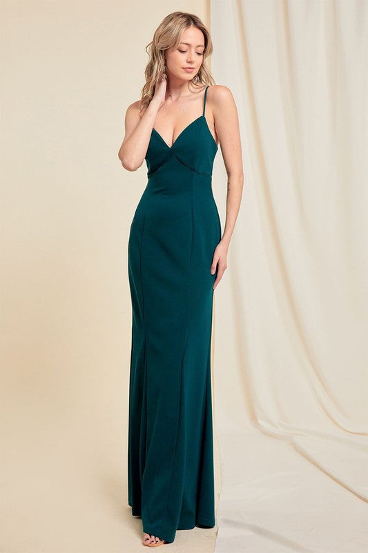 FITTED BACK LACE UP DRESS