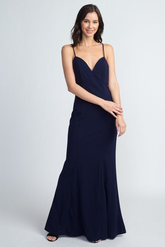 FITTED BACK LACE UP DRESS