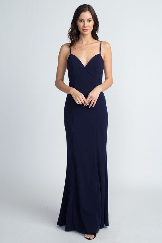 FITTED BACK LACE UP DRESS