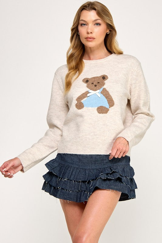 NOVELTY BEAR SWEATER