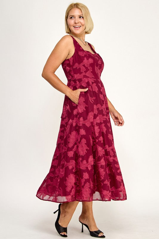FLORAL MIDI DRESS