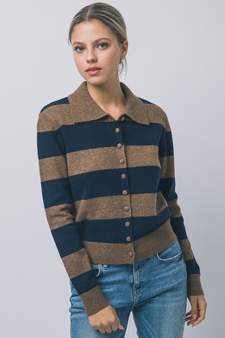 STRIPED CARDIGAN