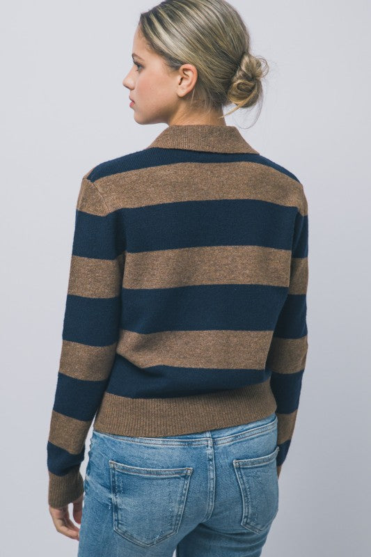 STRIPED CARDIGAN