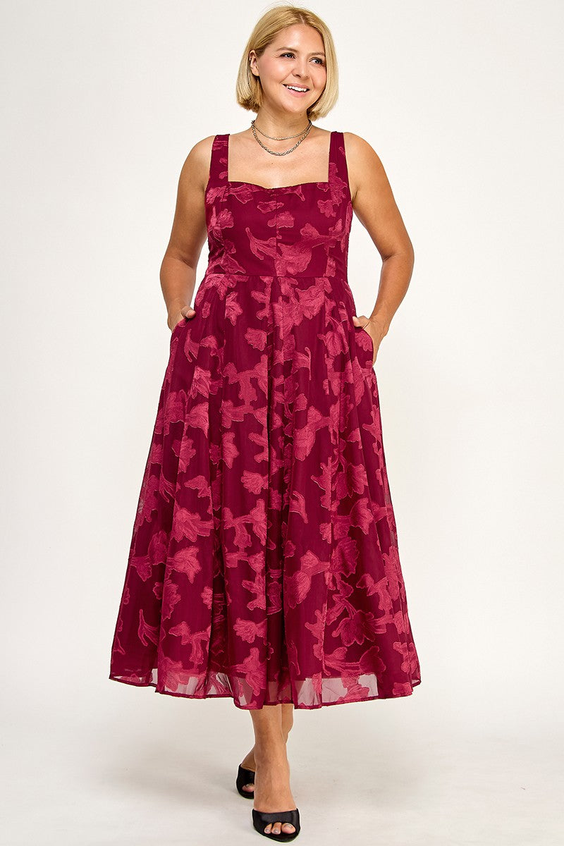 FLORAL MIDI DRESS