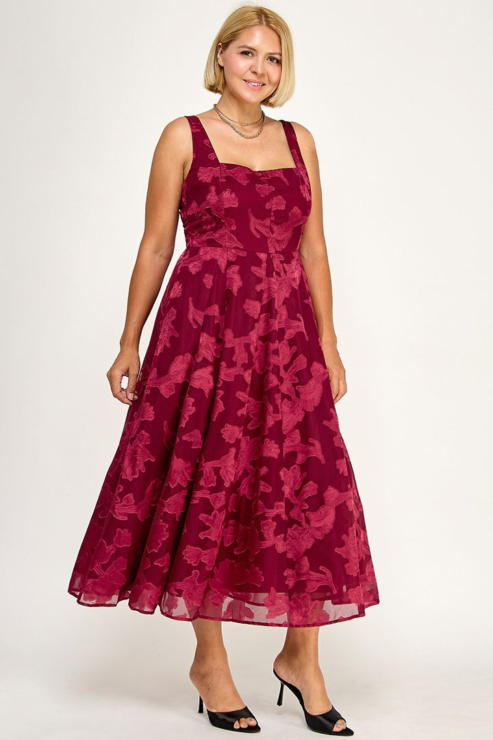 FLORAL MIDI DRESS