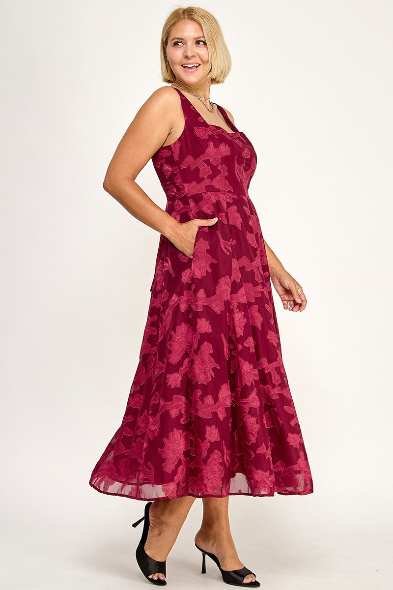 FLORAL MIDI DRESS
