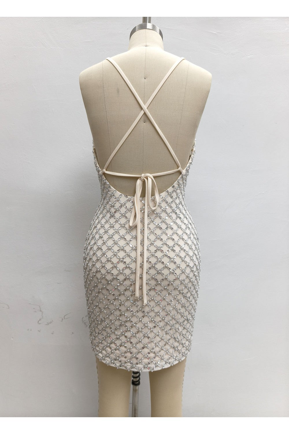 BEADED SEQUIN HIGHEND BODYCON DRESS