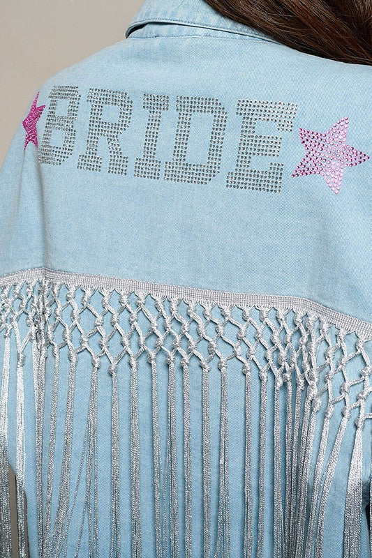 BRIDE GRAPHIC DENIM JACKET