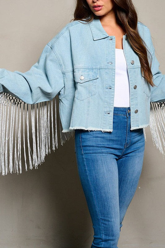 BRIDE GRAPHIC DENIM JACKET