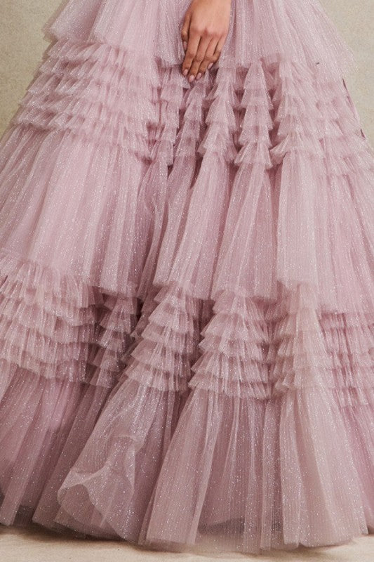 CORSET STRAPLESS BALL GOWN