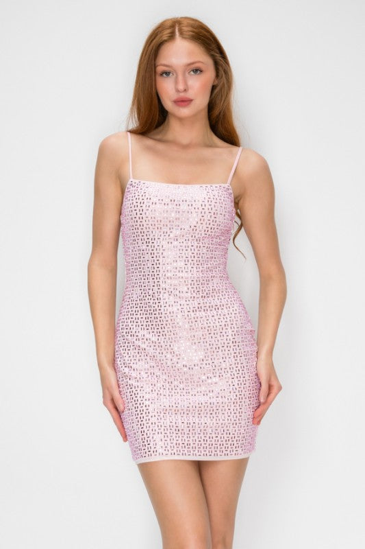 SEQUIN MINI DRESS