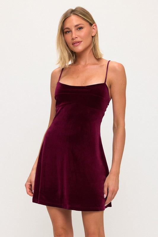 VELVET ALINE DRESS