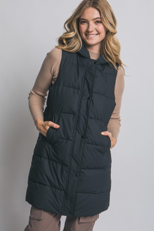 PUFFY LONG VEST