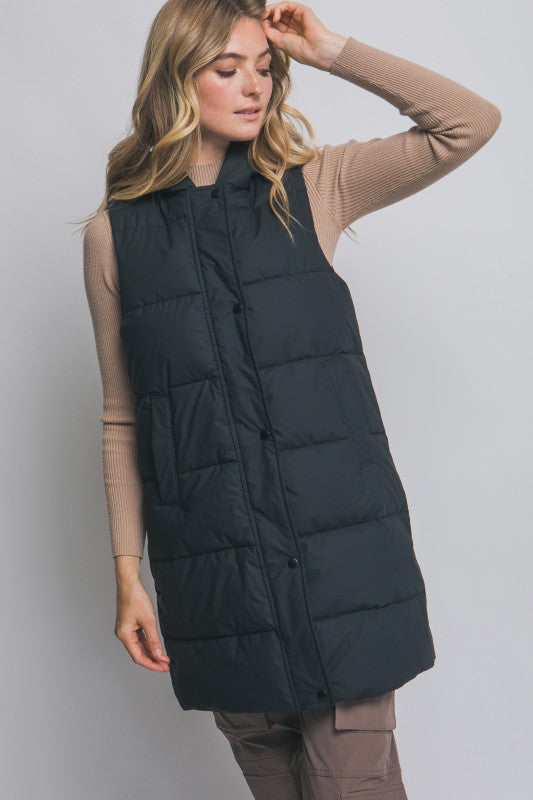 PUFFY LONG VEST