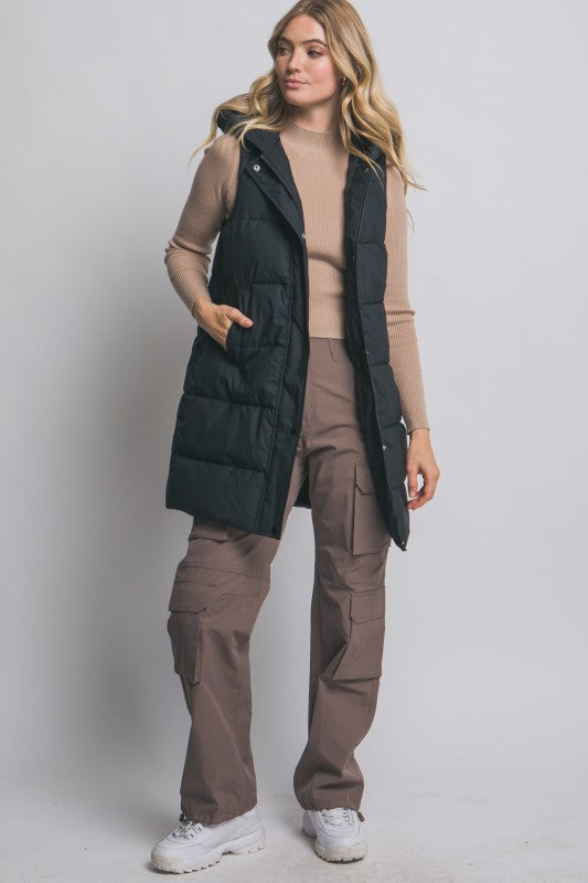 PUFFY LONG VEST