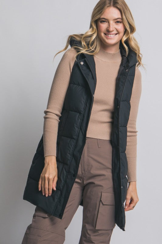 PUFFY LONG VEST