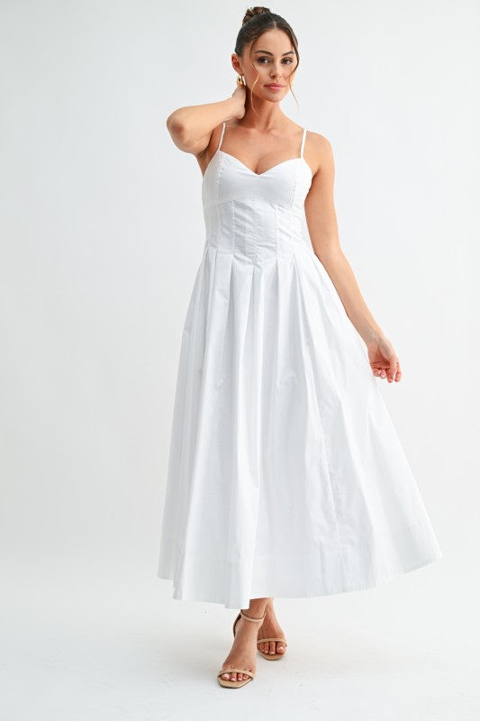 MUSE CORSET MIDI DRESS