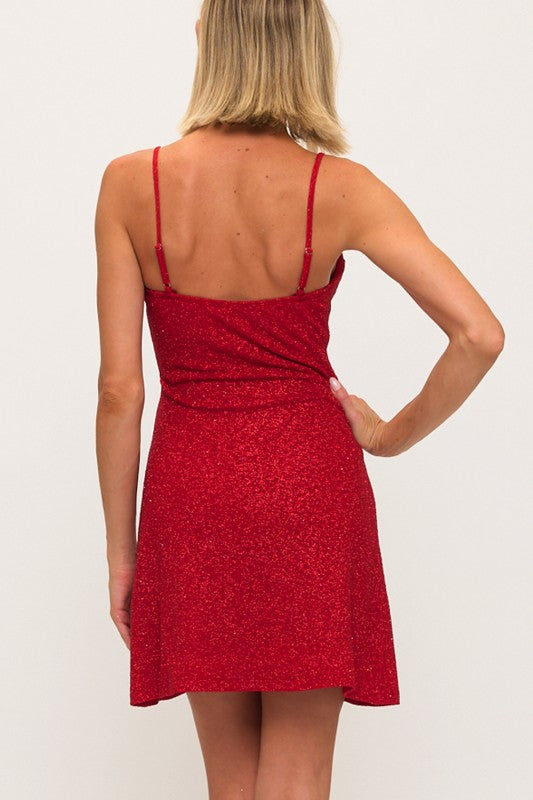 GLITTER ALINE DRESS