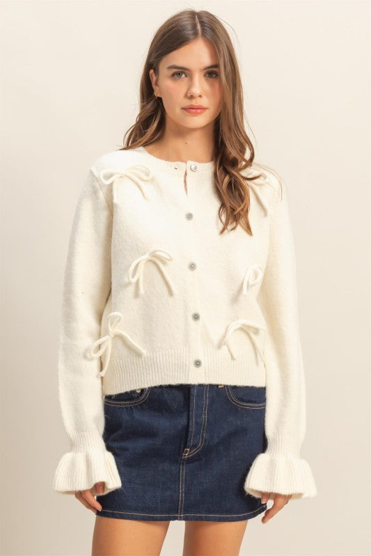 BOW TIE CARDIGAN