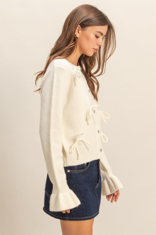 BOW TIE CARDIGAN