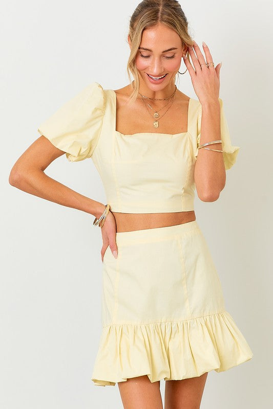 RUFFLE DETAIL TWO PIECE SET