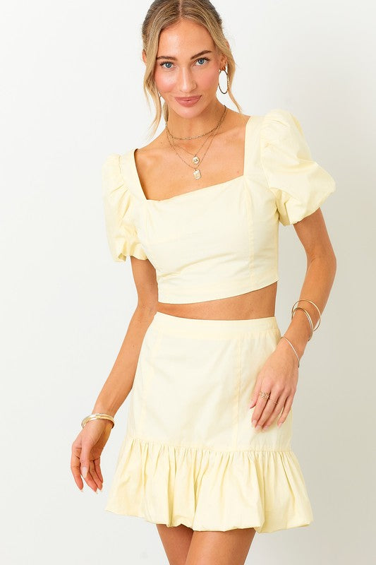 RUFFLE DETAIL TWO PIECE SET