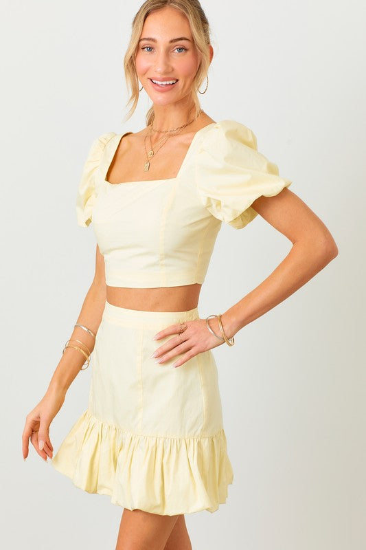 RUFFLE DETAIL TWO PIECE SET