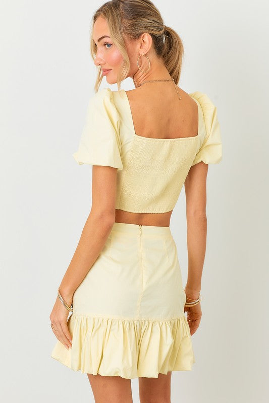 RUFFLE DETAIL TWO PIECE SET