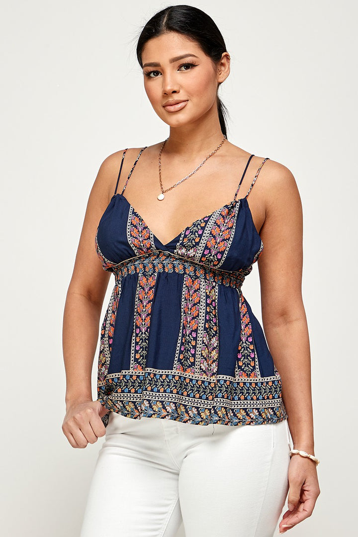 NAVY PRINTED TANK